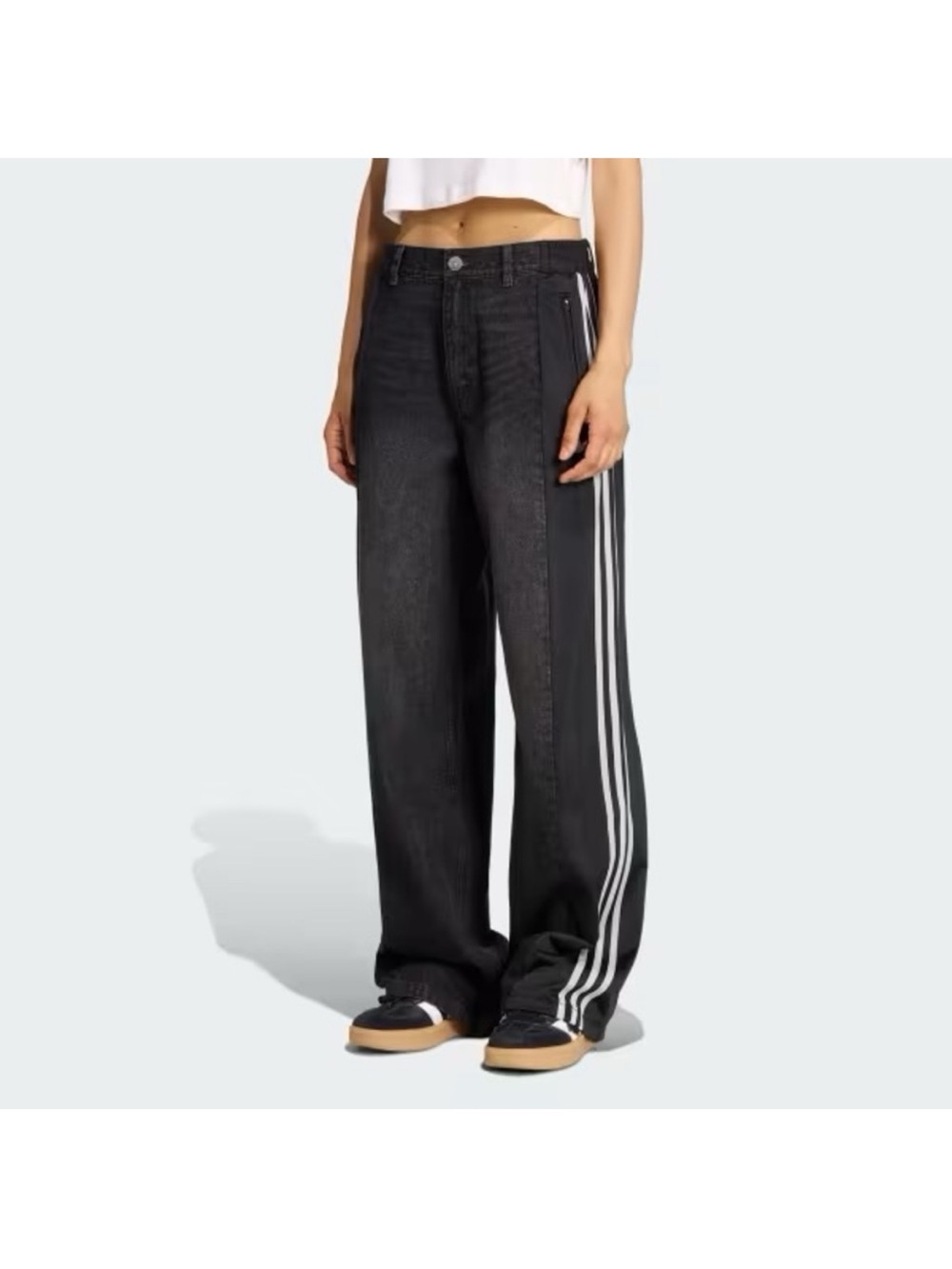 Adidas Originals Black Denim Firebird